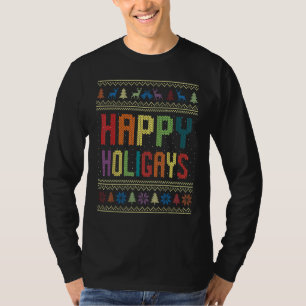 Camiseta Felices holigays Navidades gay divertidos Orgullo