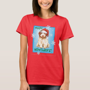 Camiseta Felices Howlidays Lagotto Romagnolo T-Shirt