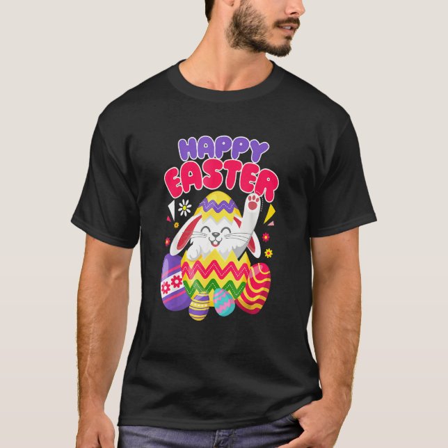 Camiseta Felices huevos de Pascua (Anverso)