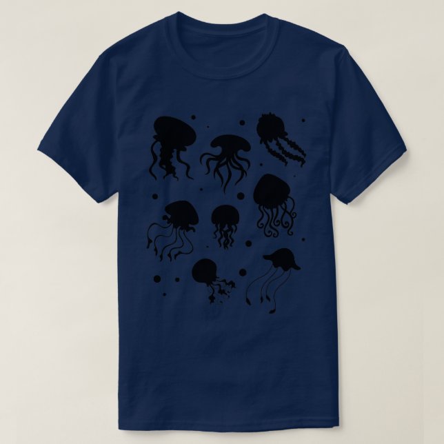Camiseta Felices Jellyfishes Jelly Fishes Jelly Fish Jellyf (Diseño del anverso)