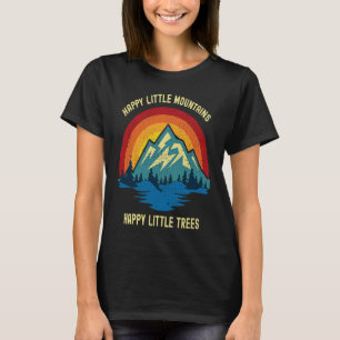 Camiseta Felices Montañas de los Árboles Bob Estilo Ret Vin