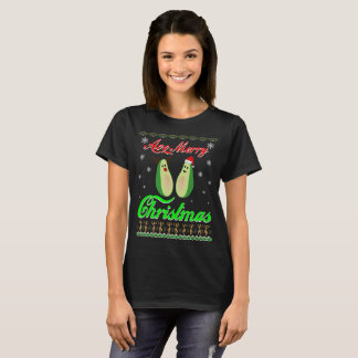 Camiseta Felices Navidad del aguacate