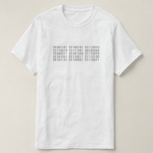 Camiseta Felices Navidad en código binario