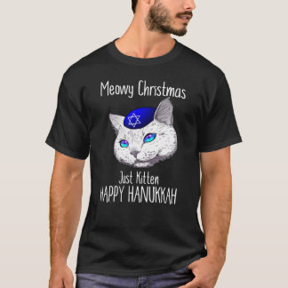 Camiseta Felices Navidad Jánuca feliz Hanukcat