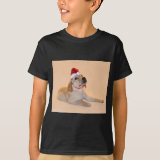 Camiseta Felices Navidad - laboratorio amarillo
