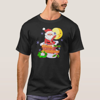 Camiseta Felices Navidad Santa