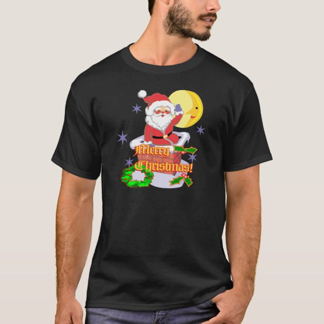 Camiseta Felices Navidad Santa (Anverso)