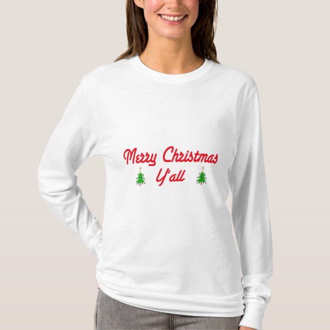 Camiseta Felices Navidad usted (Anverso)