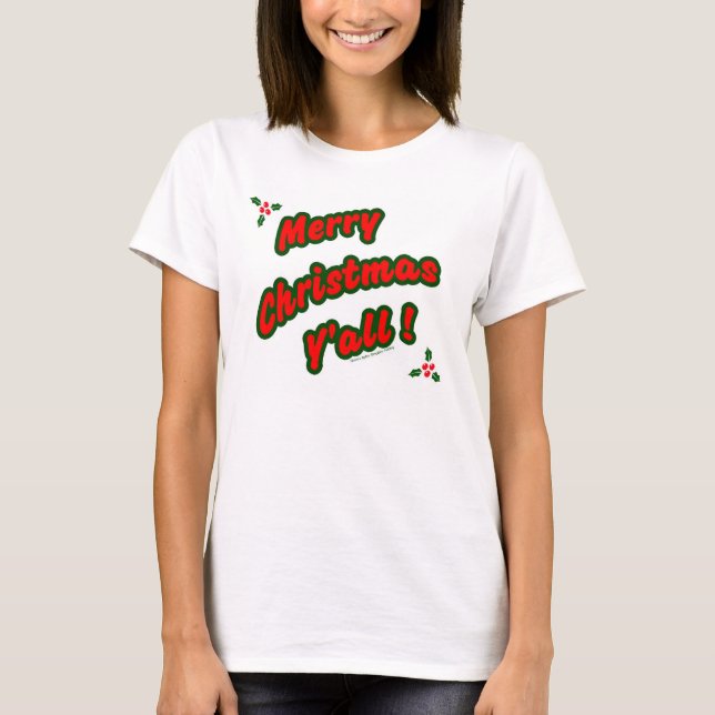 Camiseta Felices Navidad usted (Anverso)