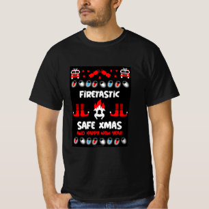 Camiseta Felices navidades de los bomberos