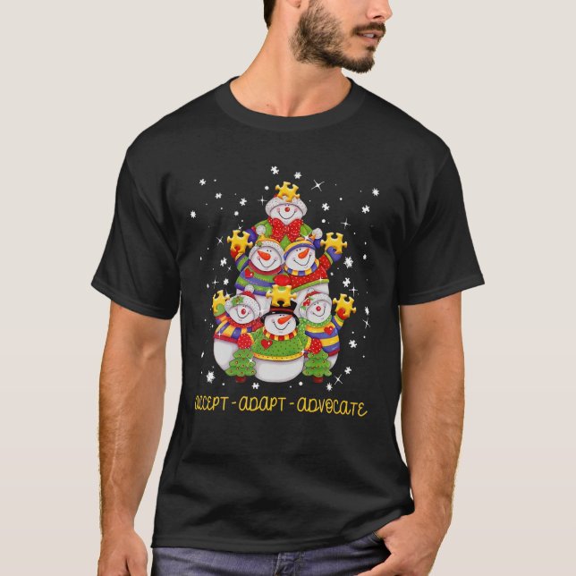 Camiseta Felices Navidades de Snowman aceptan apoyo de defe (Anverso)