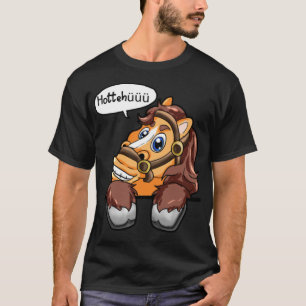 Camiseta Felices navidades divertidos de caballos en bicicl