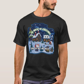 Camiseta Felices Niños Juegan En La Fiesta De Los Navidades