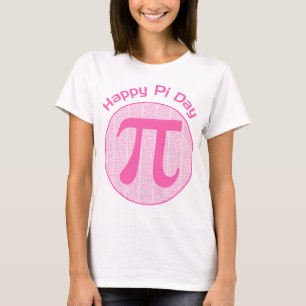 Camiseta Felices números del Día Pi Rosa