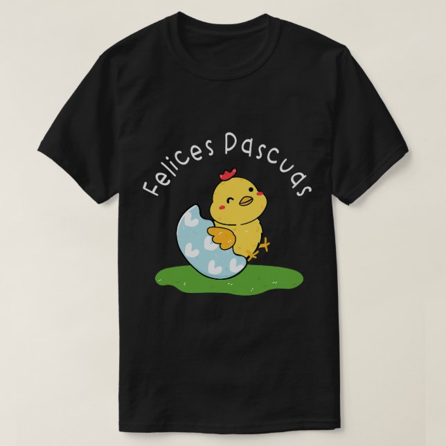 Camiseta Felices Pascuas 2Pollo de Pascua Feliz de Pascua (Diseño del anverso)