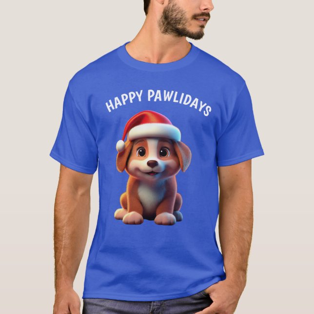 Camiseta Felices Pawlidays (Anverso)