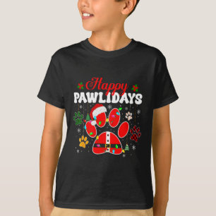 Camiseta Felices Pawlidays Navidades alumbran perro Paw Ani