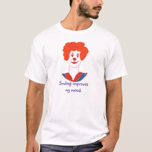 Camiseta Felices payasadas, sonreír mejora mi humor