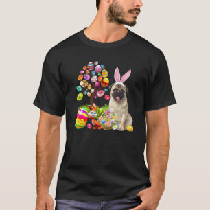 Camiseta Felices Perros De Huevos De Pascua Bunny Fawn Pug