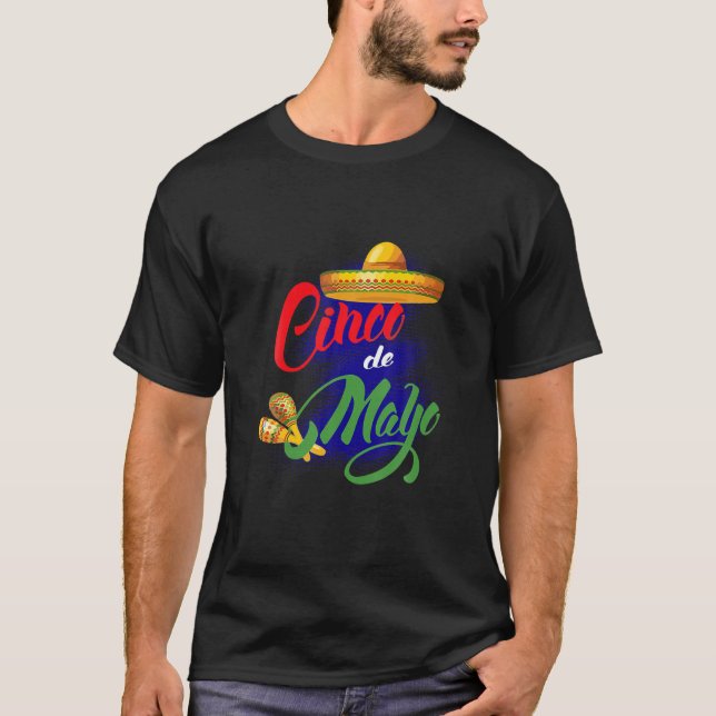 Camiseta Felices Regalos Funny Cinco De Mayo Fiesta Viva Mé (Anverso)