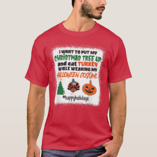 Camiseta Felices vacaciones, Árbol de Navidad, Turquía, Jac