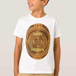 Camiseta Felices vacaciones Circular Arte Imprimir/Diseño