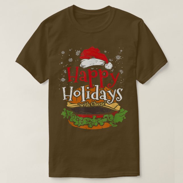 Camiseta Felices vacaciones con hamburguesa de queso divert (Diseño del anverso)