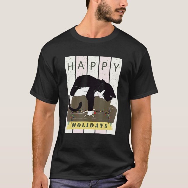 Camiseta Felices Vacaciones de Gato (Anverso)