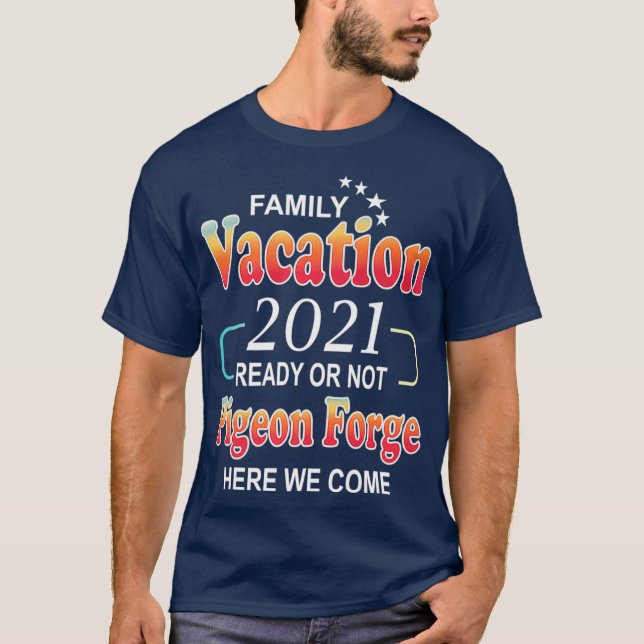 Camiseta Felices vacaciones de la familia Pigeon Forge 2021 (Anverso)