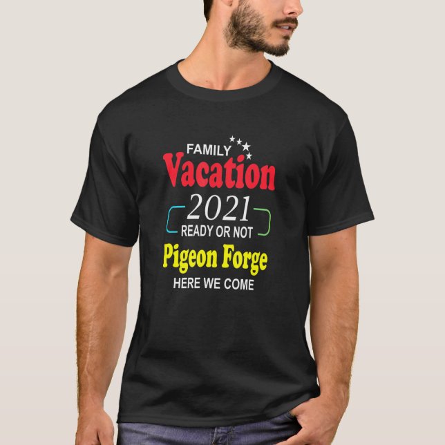 Camiseta Felices vacaciones de la familia Pigeon Forge 2021 (Anverso)