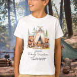 Camiseta Felices vacaciones familiares personalizadas de lo<br><div class="desc">¡Los osos de camping bonitos que hacen juego con los camisetas de la familia son perfectos para sus próximas vacaciones familiares! Ya sea que esté de viaje en verano o una aventura de camping, nuestros camisetas que hacen juego con un bonito diseño de oso acuático harán que su viaje sea...</div>