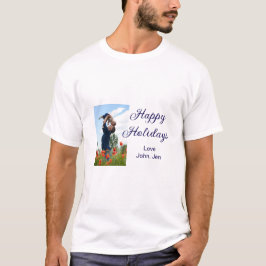 Camiseta Felices vacaciones padre hijo Navidades regalos fa