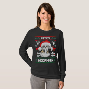 Camiseta Felices Woofmas Navidad de Shih Tzu