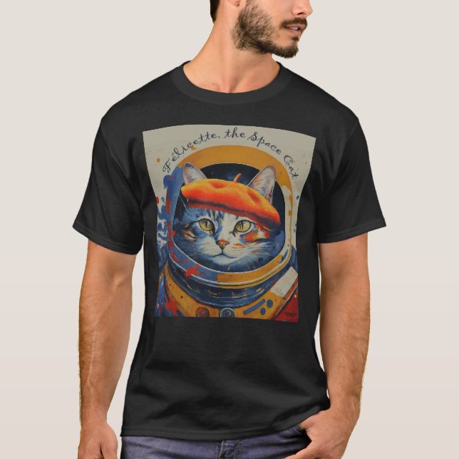 Camiseta Felicette, el gato espacial (Anverso)
