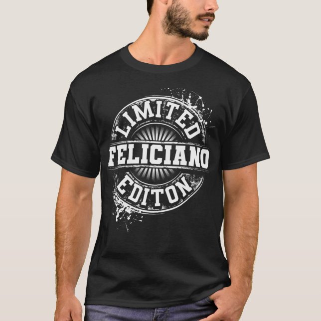Camiseta FELICIANO Funny Surname Family Tree Birday Reuni (Anverso)