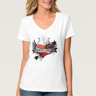 Camiseta Felicices Para Siempre Grunge Gótico