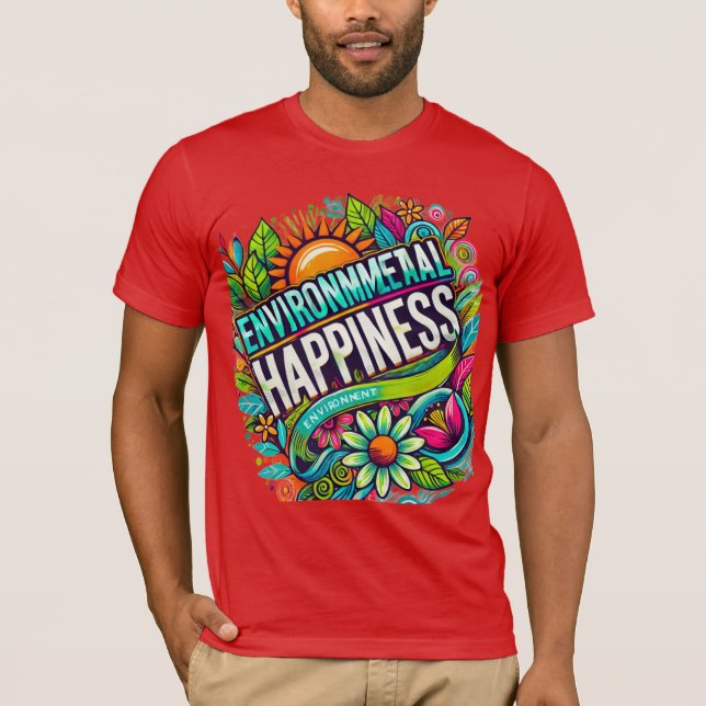 Camiseta Felicidad ambiental (Anverso)