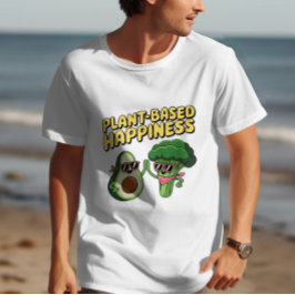 Camiseta Felicidad basada en plantas
