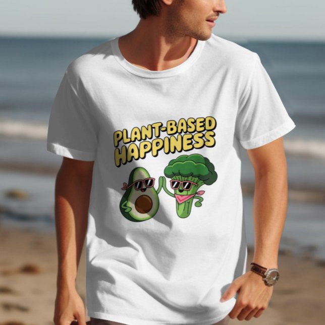 Camiseta Felicidad basada en plantas (Subido por el creador)