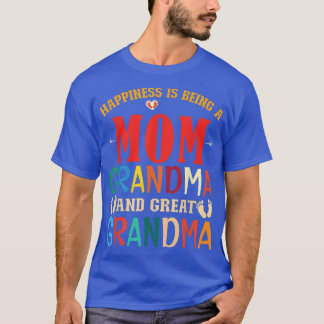Camiseta Felicidad De Abuela Ser Una Abuela Y Una Buena Mad
