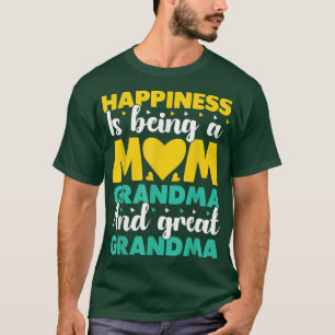 Camiseta Felicidad De Abuela Ser Una Abuela Y Una Buena Mad