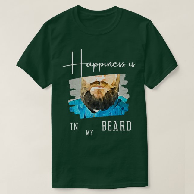 Camiseta Felicidad de barba 2 (Diseño del anverso)