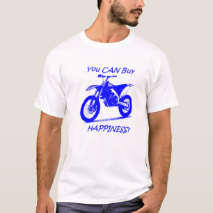 Camiseta Felicidad de la compra - azul en blanco