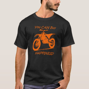 Camiseta Felicidad de la compra - naranja en el negro (KTM)