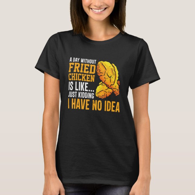 Camiseta Felicidad de Pollo Comida Adicto a la Comida Estil (Anverso)
