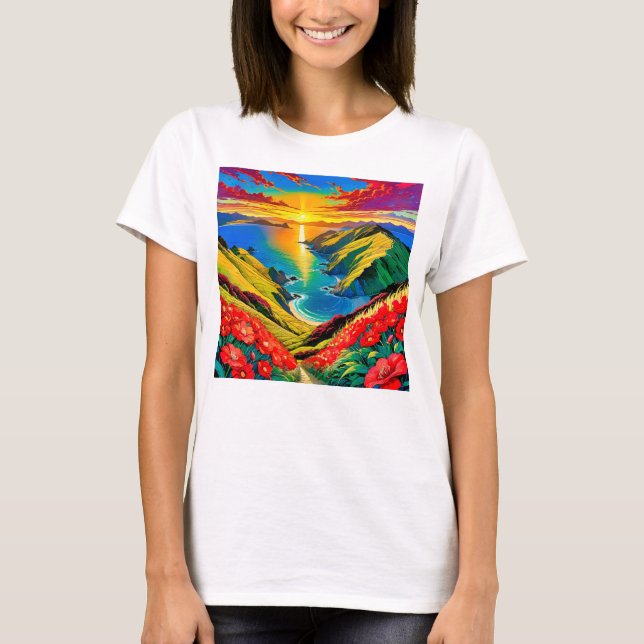 Camiseta Felicidad del Atardecer (Anverso)