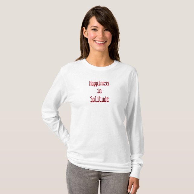 Camiseta Felicidad en Soledad (Anverso completo)