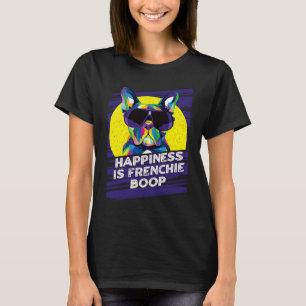 Camiseta Felicidad es humor francés de Bulldog