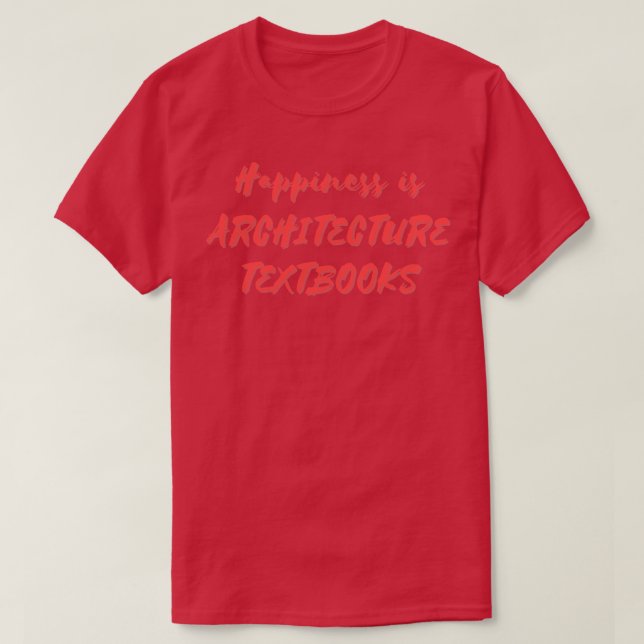 Camiseta Felicidad es Textos de Arquitectura (Diseño del anverso)