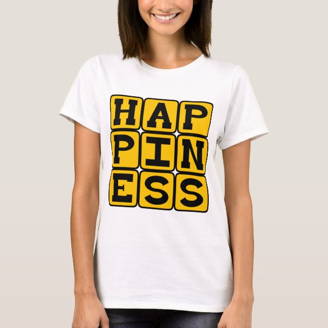 Camiseta Felicidad, Motivacional (Anverso)